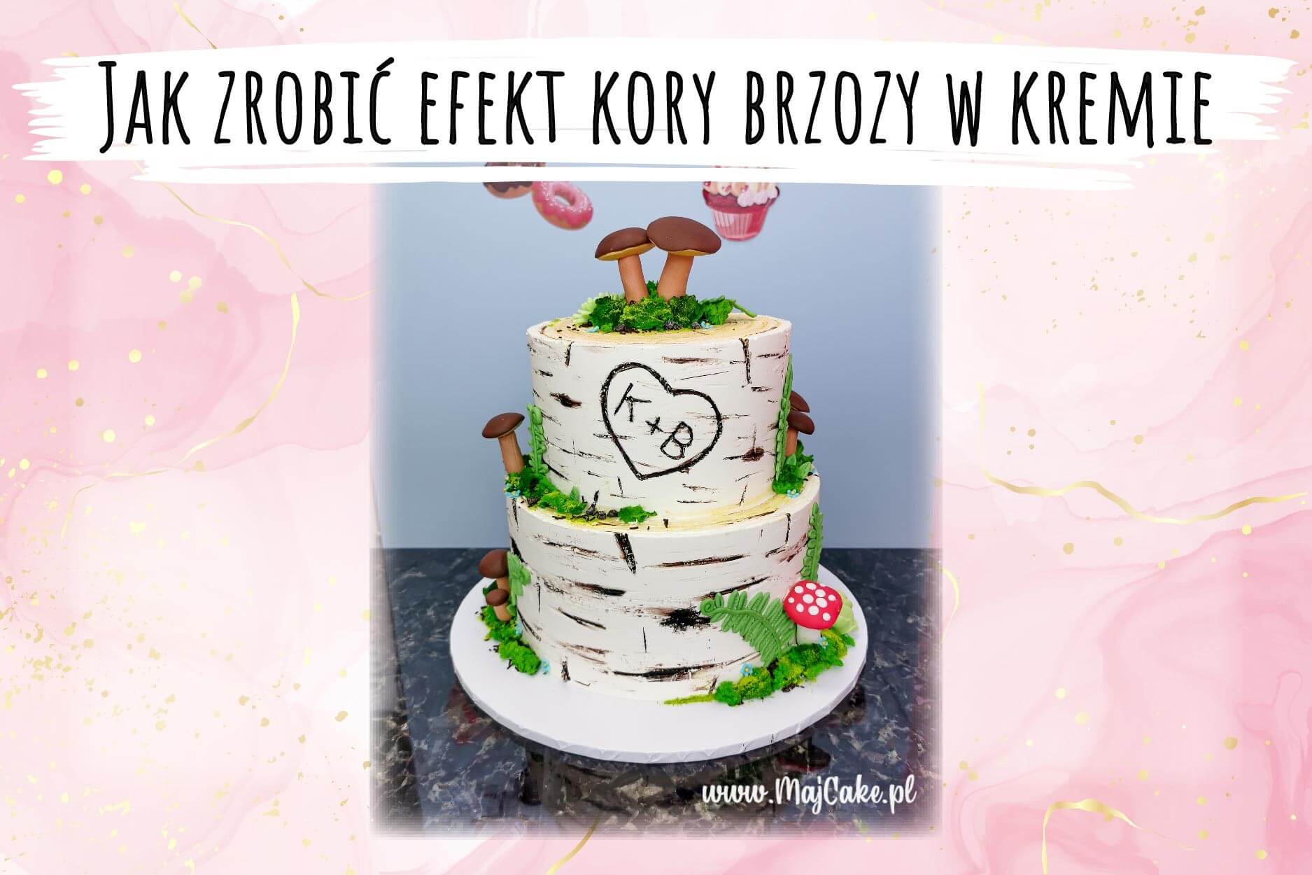 Efekt kory brzozy w kremie Efekt kory brzozy w kremie