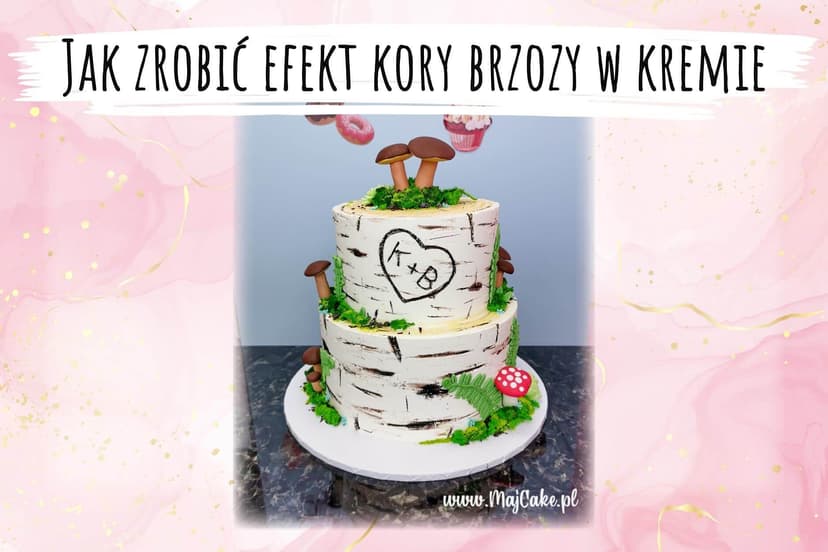 Efekt kory brzozy w kremie Efekt kory brzozy w kremie